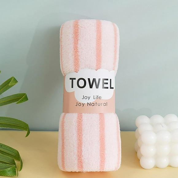 Toalla De Terciopelo Absorbente, Paño Facial a Rayas De Colores, Toalla De Baño De Secado Rápido, Cuidado Suave De La Piel, Experiencia En El Hogar, Toalla Suave Para Gimnasio Y Piscina
