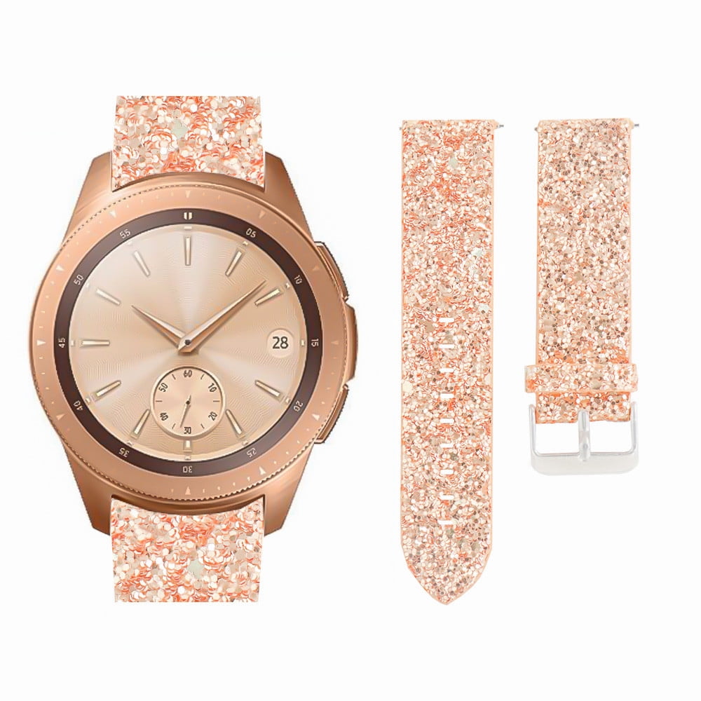 Nomeni Bling Shiny Luxury Leather Replacement Watch Band For Samsung Galaxy Watch 42mm Walmart Com
