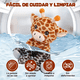 thumbnail image 2 of eluches De Animales De La Selva Jirafa 30 cm Malubero,  Café, 2 of 5