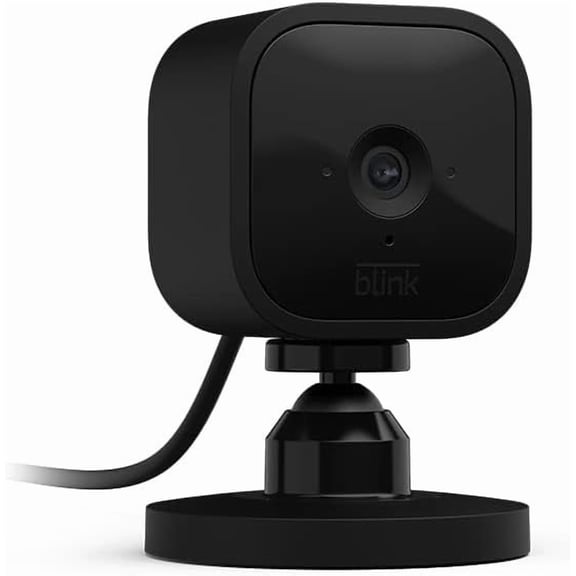 Mini - Compact indoor plug-in smart security camera, 1080p HD video, night vision, motion detection, two-way audio, easy set up, Works with Alexa  1 camera (Black)