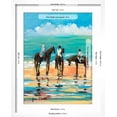 thumbnail image 5 of Art.com Horses on the Beach Art Print by Jane Slivka, White Frame Wall Art, 17" x 21", 5 of 5