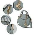 thumbnail image 6 of MKF Collection Nobella Croco Women's Crossbody Handbag by Mia K - Light Gray, 6 of 13