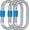 Blue(3Pack), variant on Heavy Duty Locking Climbing Carabiner Clip CE Rated 25 kN 5600 LB Rugged Terrain Approved Industrial Strength Twist Lock Carabiners Clips for Rigging, Ropes, Hammocks, Camping