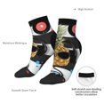 thumbnail image 6 of Rocae Pineapple With Black Glasses for Premium Adult Socks,Comfortable, Breathable, and Durable Socks, Perfect for Everyday Wear, 6 of 7