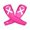 Hot Pink, variant on Cancer Awareness Month Printed Elastic Sun Arm Sleeves with Thumb Hole Detachable Crop Top Soft Lace Sleeves to Cover for Women Ruffle Half Blouse Stylish Storage Long Lace Front Cardigan