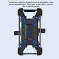 thumbnail image 3 of facefd Bicycle Phone Holder Anti-slip Adjustable Bike Mount 4.5-6.8 Inch Portable Cycling Biking Racing Mounting Stand Accessory Blue for Handlebar, 3 of 4
