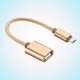 thumbnail image 4 of EeaseMX Cable de extensión de línea de datos OTG a microinterfaz Cable de datos Cable adaptador universal para teléfono móvil Android (dorado), 4 of 7