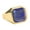 Gold, variant on Men's Stainless Steel Vintage Square Gem High Polish Engagement Promise Ring Gold Size 9