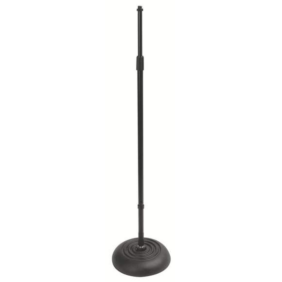 Soporte para micrófono On-Stage MS7201QTR, base redonda de un cuarto de vuelta