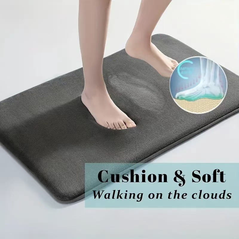 Bath Rug, Absorbent, Soft,Plush Bathroom Mat Rugs, Machine Washable, Microfiber Quick Dry, Mats for Shower, Bathtub and Floor Accessories, 31.4"x 19.6", White
