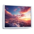 thumbnail image 3 of Designart "Sunset Symphony Yellow and Pink Sky III" Extra Large Landscapes Framed Wall Art - Traditional Yellow Sky Living Room Framed Canvas Art, 3 of 7