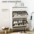 thumbnail image 4 of HOMCOM Armoire de Rangement pour Chaussures Organisateur de Chaussures Moderne avec Portes Rabattables, 4 of 10