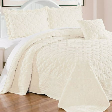Darby Home Co Sipes 4 Piece Quilted Faux Fur Coverlet Set