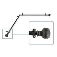 thumbnail image 2 of Galileo 13/16 inch Corner Window Curtain Rod 66-120" - Black, 2 of 3