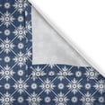thumbnail image 4 of Ambesonne Blue Valance Pack of 2, Checkered Folkloric Floral, 54"X12", Blue White, 4 of 5