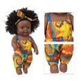thumbnail image 5 of Baby Toy HUOGUO Bebé negro africano de piel negra de 30 cm con falda de encaje, 5 of 5