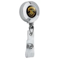 thumbnail image 2 of Harry Potter Ilustrated Hogwart's Crest Retractable Reel Chrome Badge ID Card Holder Clip, 2 of 3
