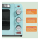 thumbnail image 5 of Horno Tostador Retro Elite Gourmet Color Azul Menta, 5 of 8