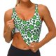 thumbnail image 3 of Balery Leopard print St. Patrick's Day Sujetadores deportivos con espalda cruzada para mujer, acolchados, sin costuras, de alto impacto, ideales para yoga, gimnasio, entrenamiento y fitness.-, 3 of 8