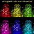 thumbnail image 2 of Led String Lights Outdoor Indoor Multi Color Changing Fairy String Light 33ft 100 LEDs Battery Led String Lights with Remote USB Powered for Bedroom Patio Garden (2 Pack), 2 of 8