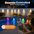 Shell Rgb Colors Solar Deck Lights White Shell 8 Pack RGB Color Remote Control Outdoor ...