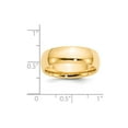 thumbnail image 3 of 14K Yellow Gold Ring Band Wedding Comfort Domed 7mm Comfort-Fit, 3 of 3