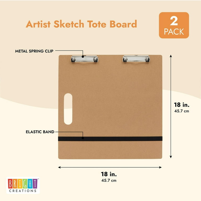 FRKB A3 Size Drawing/Writing/Sketch Board with Handle, Clip  and Rubber Band - Sketchboard