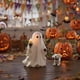 thumbnail image 1 of Figurita de cachorro fantasma de Halloween, adorno de perro espeluznante, decoración de mesa con vela, decoración festiva para una fiesta navideña, decoración del hogar, 1 of 9