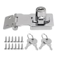 thumbnail image 1 of Hasp Lock,2 Packs 2.5in Keyed Keyed Locking Hasp Safety Lock Effortless Installation, 1 of 8