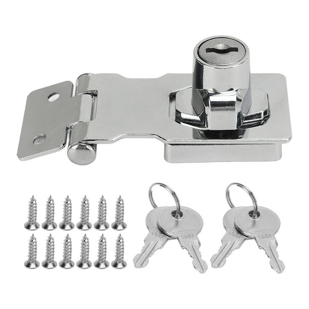 Cerradura de cerrojo con llave NikouMX 2 paquetes de pestillo de cerrojo 2,5 pulgadas