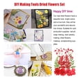 thumbnail image 4 of Dried Flowers Set DIY Tools Colorful Pressed Specimen Photography Real Flower Decal Handicraft Filling Pressed Specimen Label for Craft Necklace Red, 4 of 6