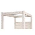 thumbnail image 5 of Pemberly Row Modern Queen Crystal Tufted Bed made with Wood in Cream, 5 of 8