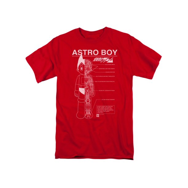 Other Cartoons Astro Boy Japanese Manga Anime Cartoon Show Schematics Adult T Shirt Tee Walmart Com Walmart Com