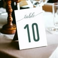 thumbnail image 2 of Number Design Table Number Cards Double Sided Party Table Numbers for Reception Baby Shower Anniversary Birthday Bridal Party 4x6 30 Pcs, 2 of 3