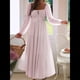 thumbnail image 5 of Vestido Bohemio Informal para Mujer, Estilo Resort, con Escote en U, Mangas Abullonadas y Corte A Rosa XL, 5 of 9