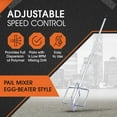  Pail Mixer EggBeater Style, Heavy Duty Mud Mixer for Thinset Mortar