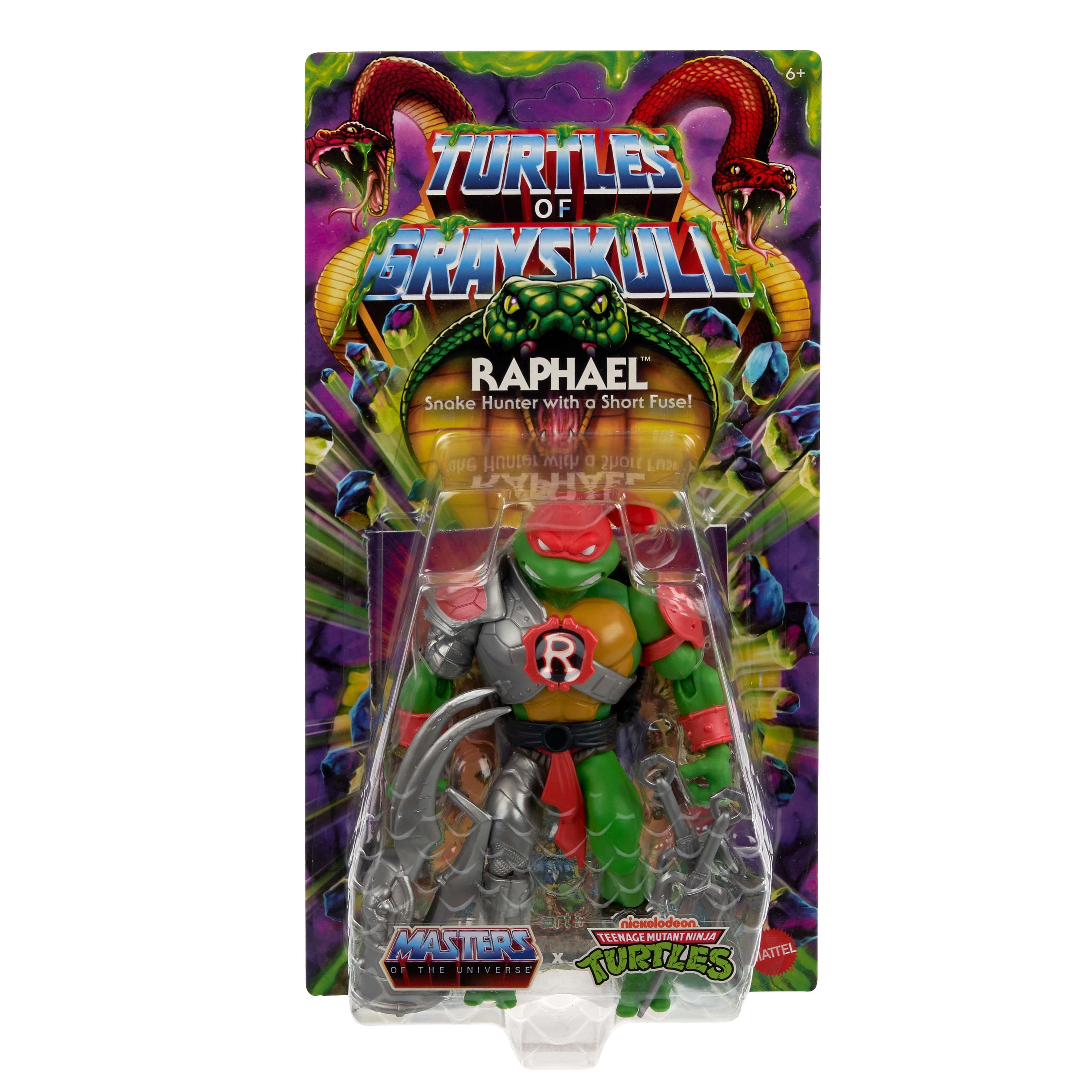 Masters Of The Universe Origins Turtles Of Grayskull Michelangelo Actionfigur – 14 Cm, 16 Gelenke, Mit Comic