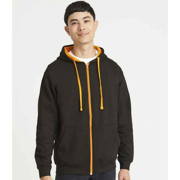 Awdis Mens Varsity Full Zip Hoodie