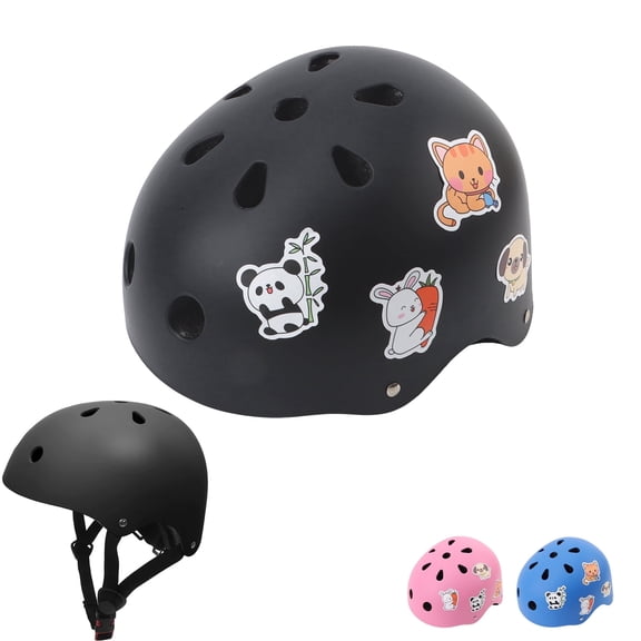 Tripumer Kids Toddler Bike Helmet Adjustable Ages 3-8 Years Boys Girls Black