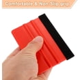 thumbnail image 4 of HARFINGTON 5pcs Vinyl Squeegee, Felt Edge Wrap Decal Squeegee Tool, 4-Inch Car Vinyl Film Scraper for Car Wrap, Sign Making, Window, Red, Rectangle, 4 of 7