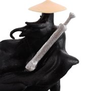 OFFIGAM 12-Piece Mini Black Resin Desktop Decorative Statues Set for Art Collectors, Home Office, and Display