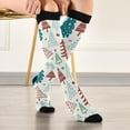 thumbnail image 5 of FREEAMG Christmas Tree Compression Socks for Men & Women Knee High Stockings for Running, Sport, Hiking & Travel, 5 of 7