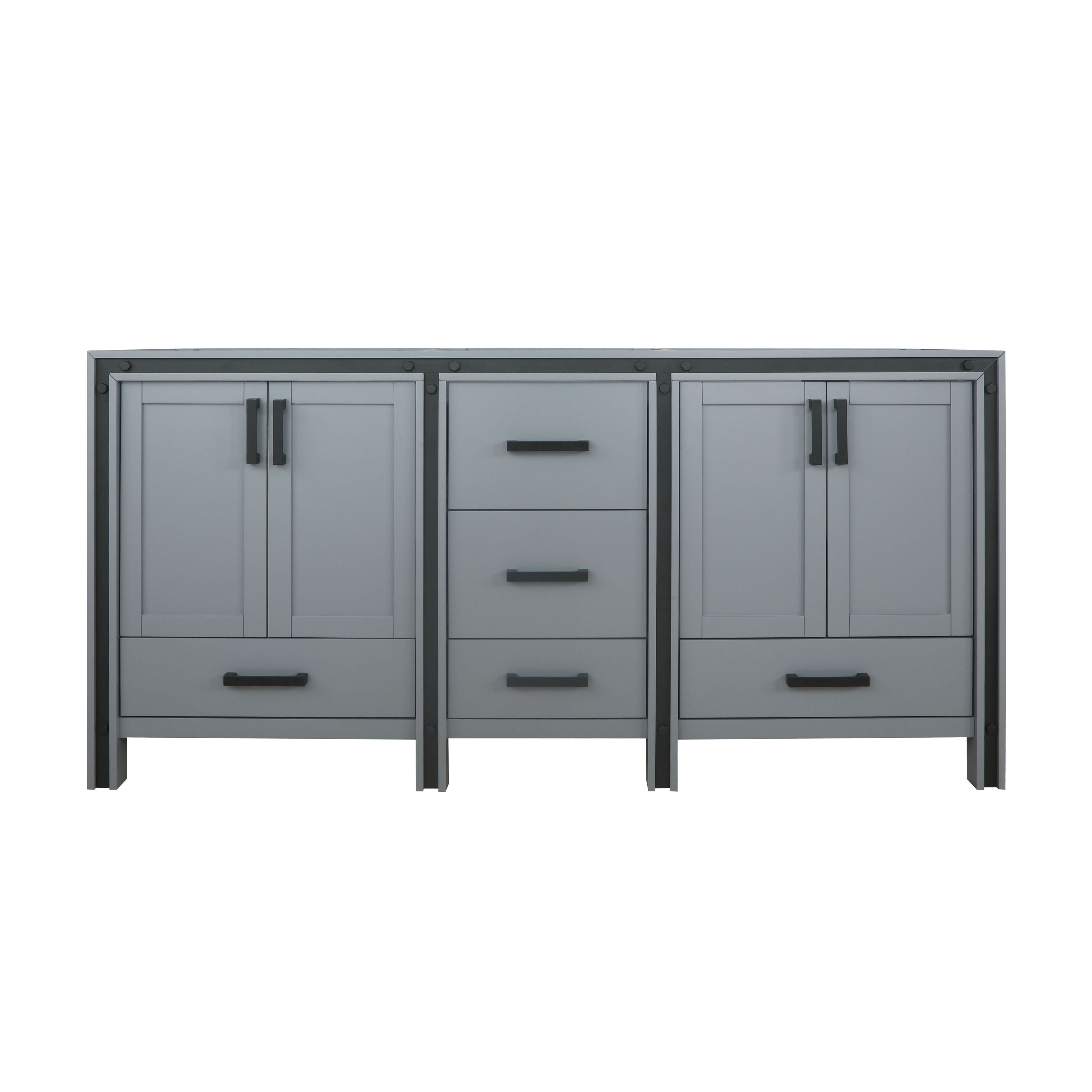 Ziva 72 Dark Grey Vanity Cabinet Only Walmart Com Walmart Com