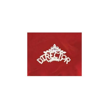 Sunnywood 3304 Director Silver Rhinestone Pin