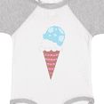 thumbnail image 4 of Inktastic Ice Cream Cone with Heart Boys or Girls Baby Bodysuit, 4 of 5