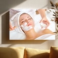 thumbnail image 5 of Spa Facial Relaxation Canvas Wall Art (Self-Care Theme) Ready to Hang for Bathroom, 5 of 8