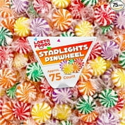 Pinwheel Starlights  Hard Candy | 1 Pound Bag - Approx. 75 Count | Assorted Fruit Flavors