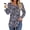 1 Black Navy Floral, variant on Pleated Blouses for Women Dressy Casual Long Sleeve Shirts Fall Tunic Tops
