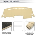 thumbnail image 3 of Unique Bargains Dash Cover for KIA Sportage 2011-2015 Non-Slip Dashboard Carpet Mat Polyester Silicone Beige, 3 of 7