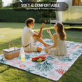 thumbnail image 4 of Green Red Coral Outdoor Rug for Patio/Deck/Porch, Non-Slip Large Area Rug 4 x 6 Ft, Coastal Nautical Summer Beach Indoor Outdoor Rugs Washable Area Rugs, Reversible Camping Rug Carpet Runner, 4 of 8